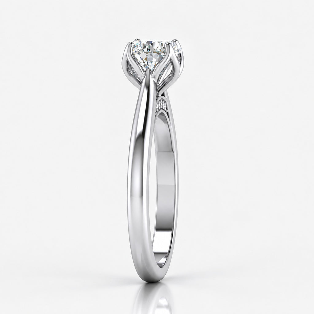 IGI Certified 2.00Ct Classic Four Prong Solitaire Engagement Ring in Gold & Platinum