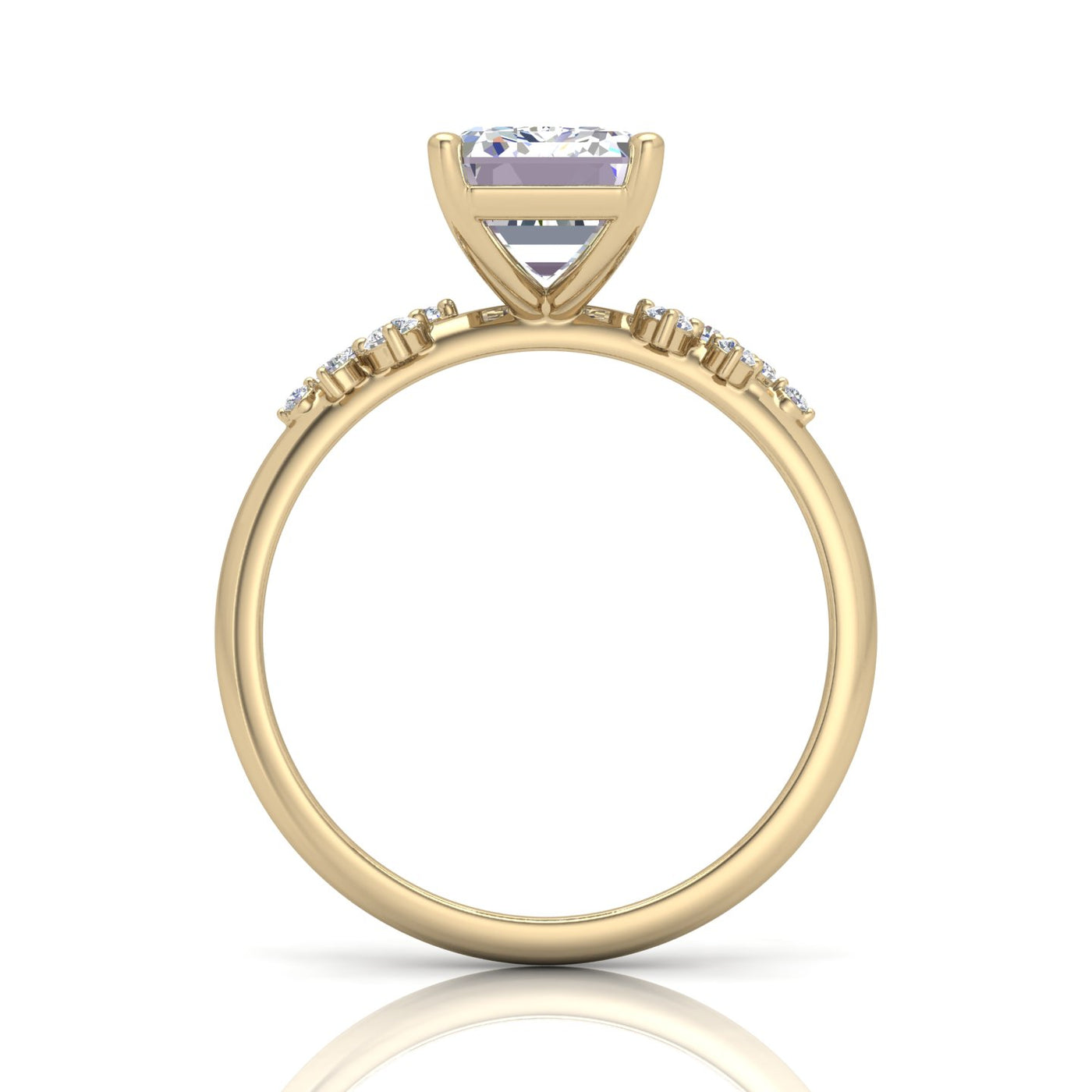 Jasmine Radiant Diamond Engagement Ring