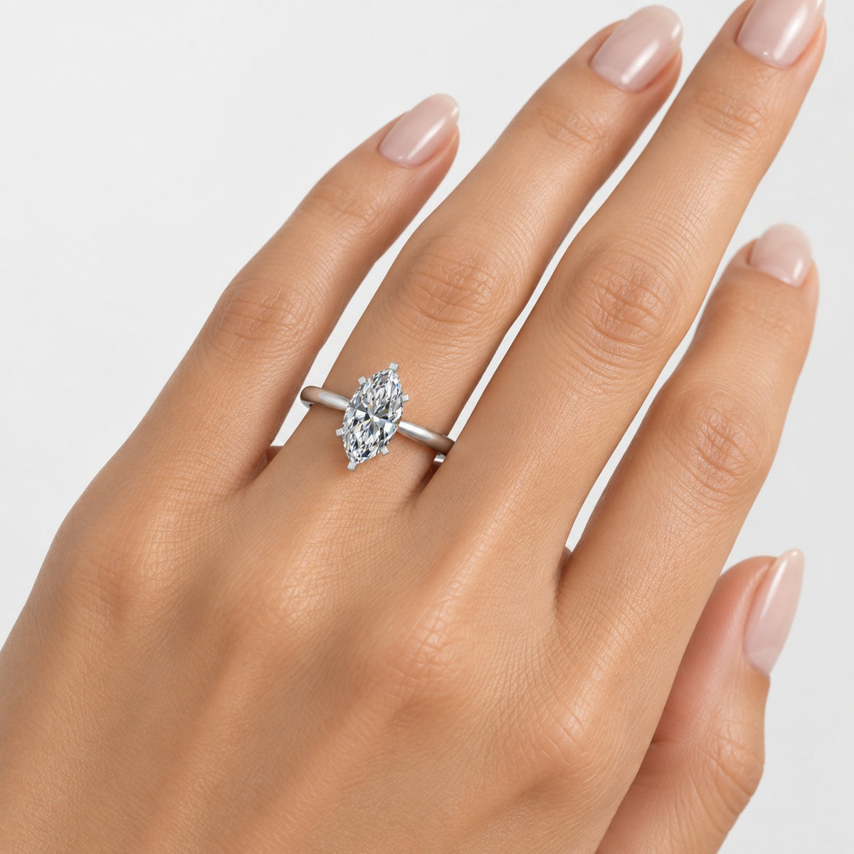 Marquise Diamond 2.00Ct IGI Certified Solitaire Engagement Ring in Gold & Platinum