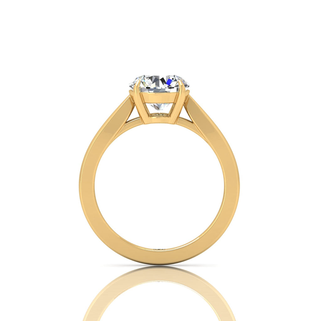 1.00 Carat D/VS Lab Round Diamond Solitaire Engagement Ring For Women