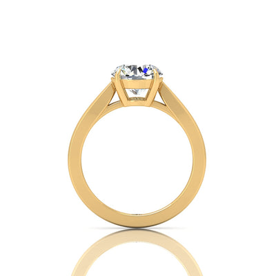 1.00 Carat D/VS Lab Round Diamond Solitaire Engagement Ring For Women