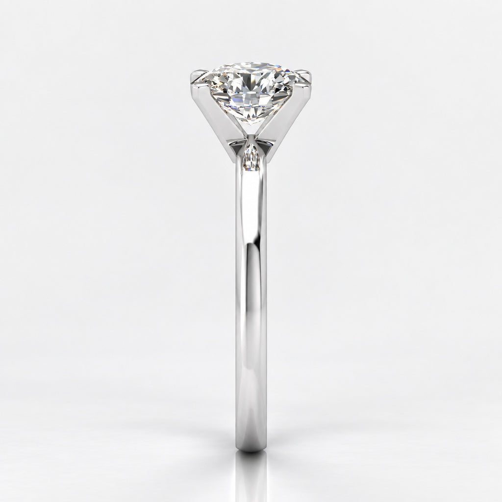 IGI Certified Oval Diamond 2.00Ct Solitaire Engagement Ring in Gold & Platinum
