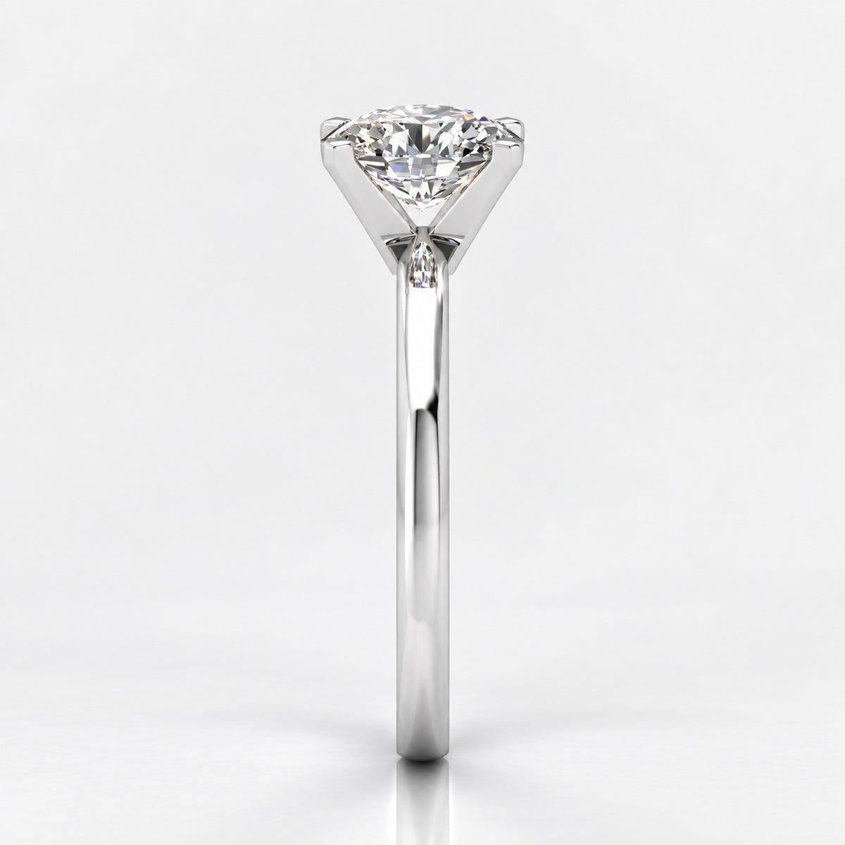 IGI Certified Oval Diamond 2.00Ct Solitaire Engagement Ring in Gold & Platinum
