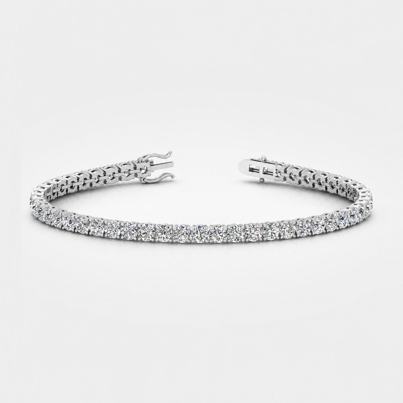 12.00ct Lab Diamond Tennis Bracelet D/VVS Quality Set in Platinum