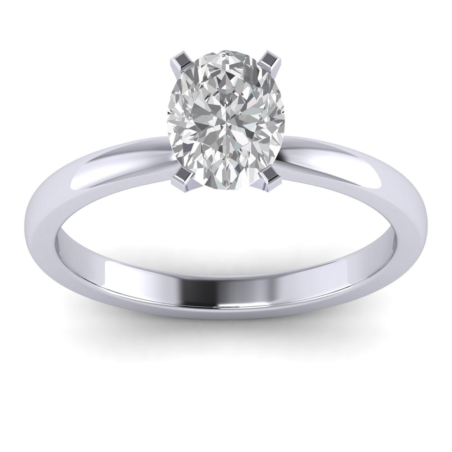 Last Piece ! 2.00 CT IGI Certified Diamond Oval Cut Solitaire Engagement Ring in Platinum