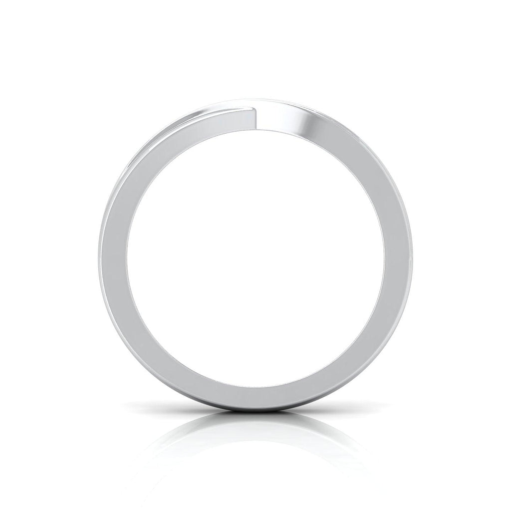 round diamond half eternity wedding ring in platinum