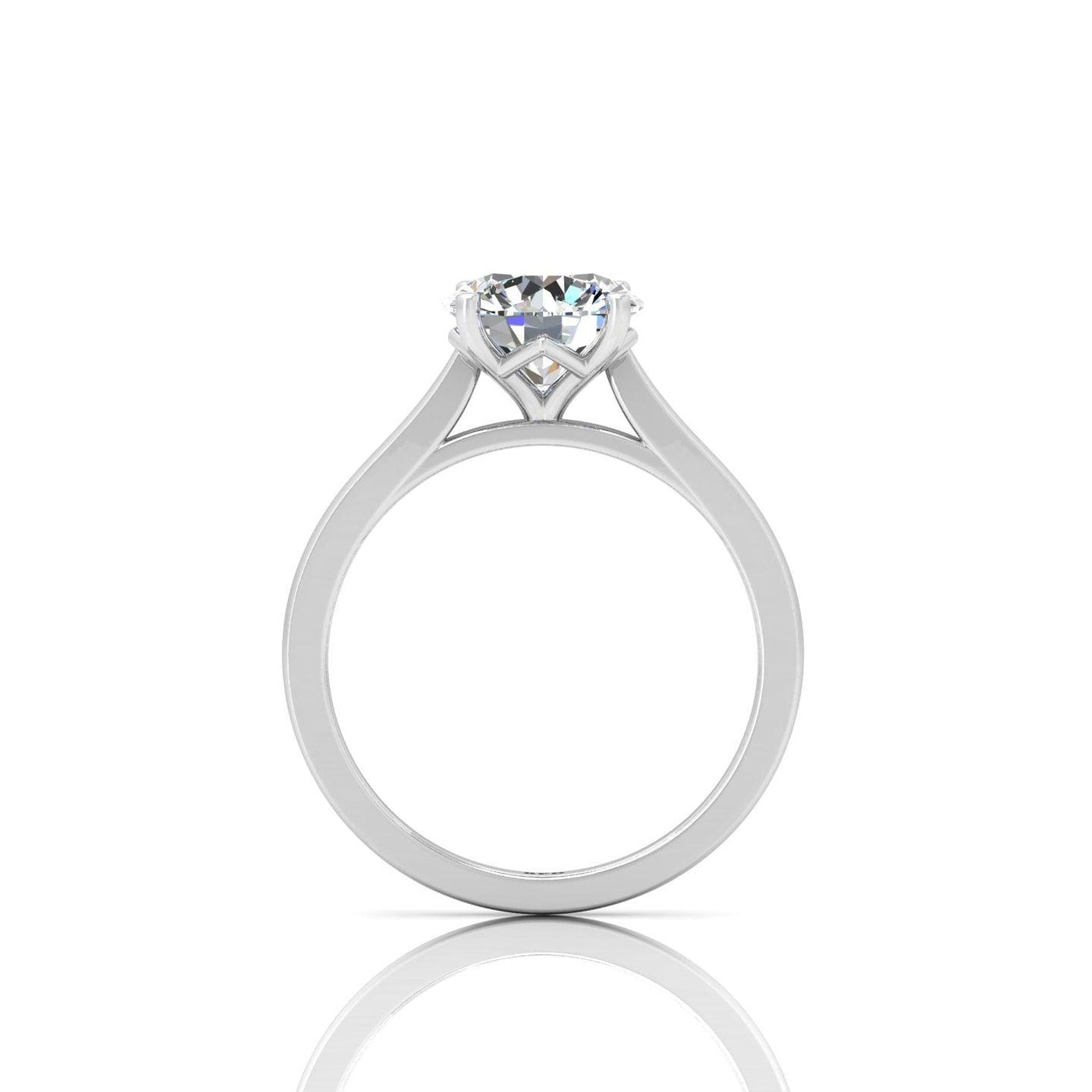 1.00CT E/VS  Certified Classic Round Diamond Solitaire Engagement Ring