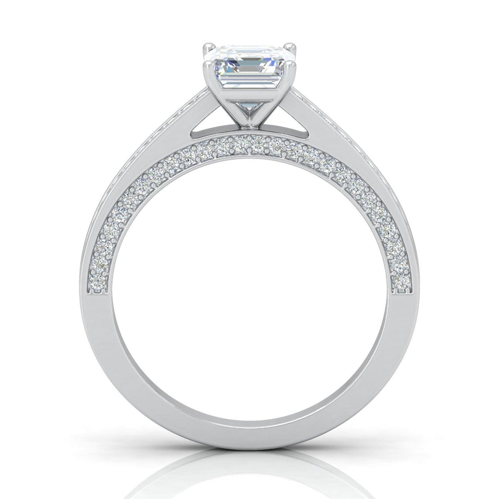 Certified Asscher Diamond Engagement Ring 2.00Carat