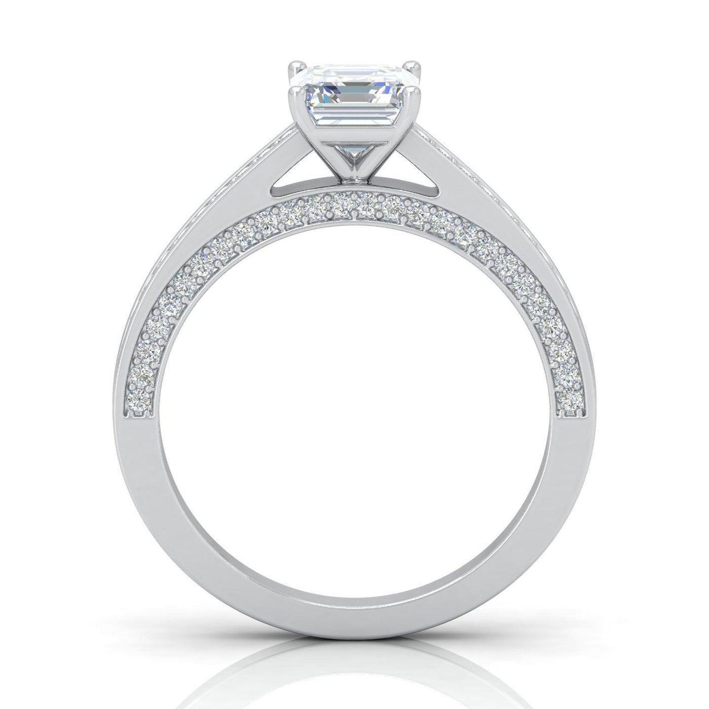 Certified Asscher Diamond Engagement Ring 2.00Carat