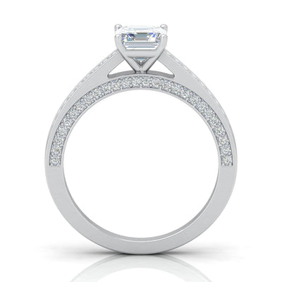 Certified Asscher Diamond Engagement Ring 2.00Carat