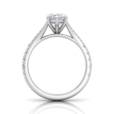 Julie Marquise Diamond Split Shank Engagement Ring