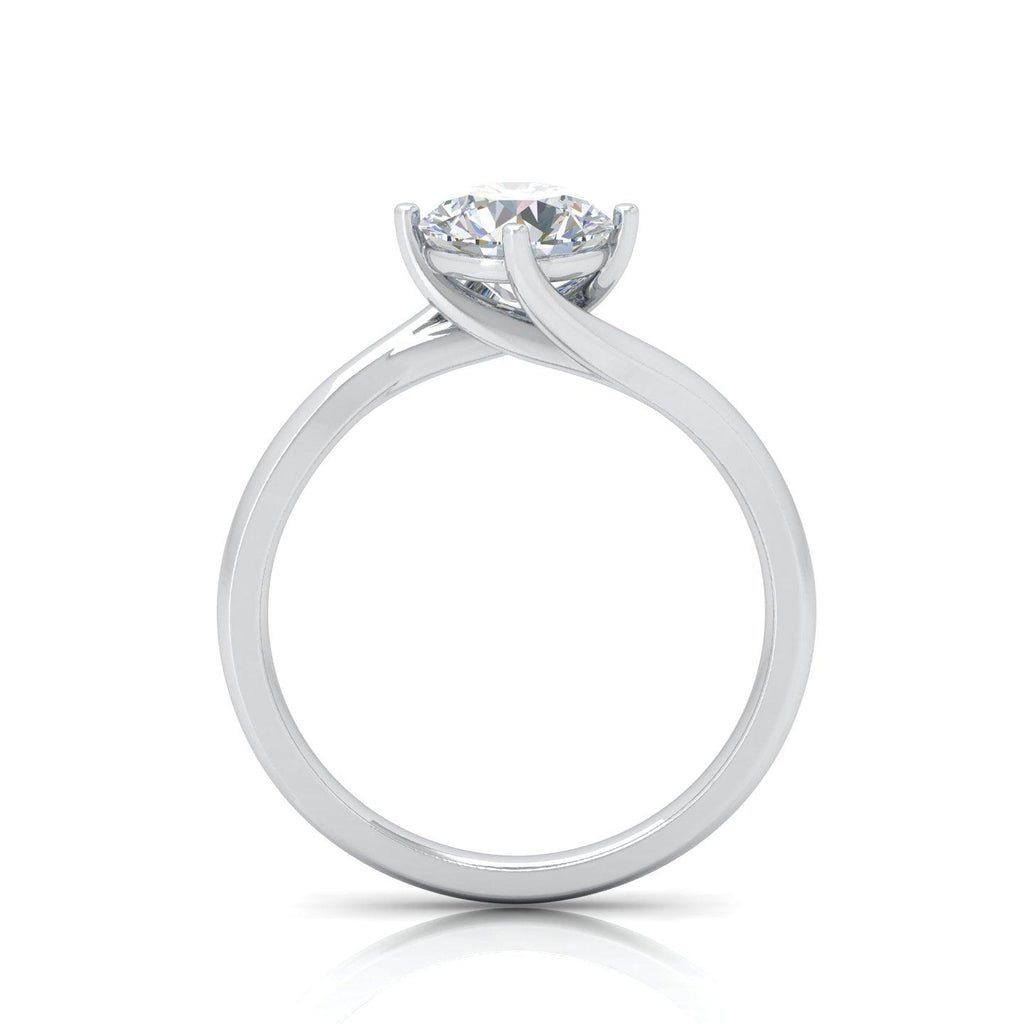 IGI Certified 1.00CT D/VS Classic Round Diamond Solitaire Engagement Ring In 18k Gold
