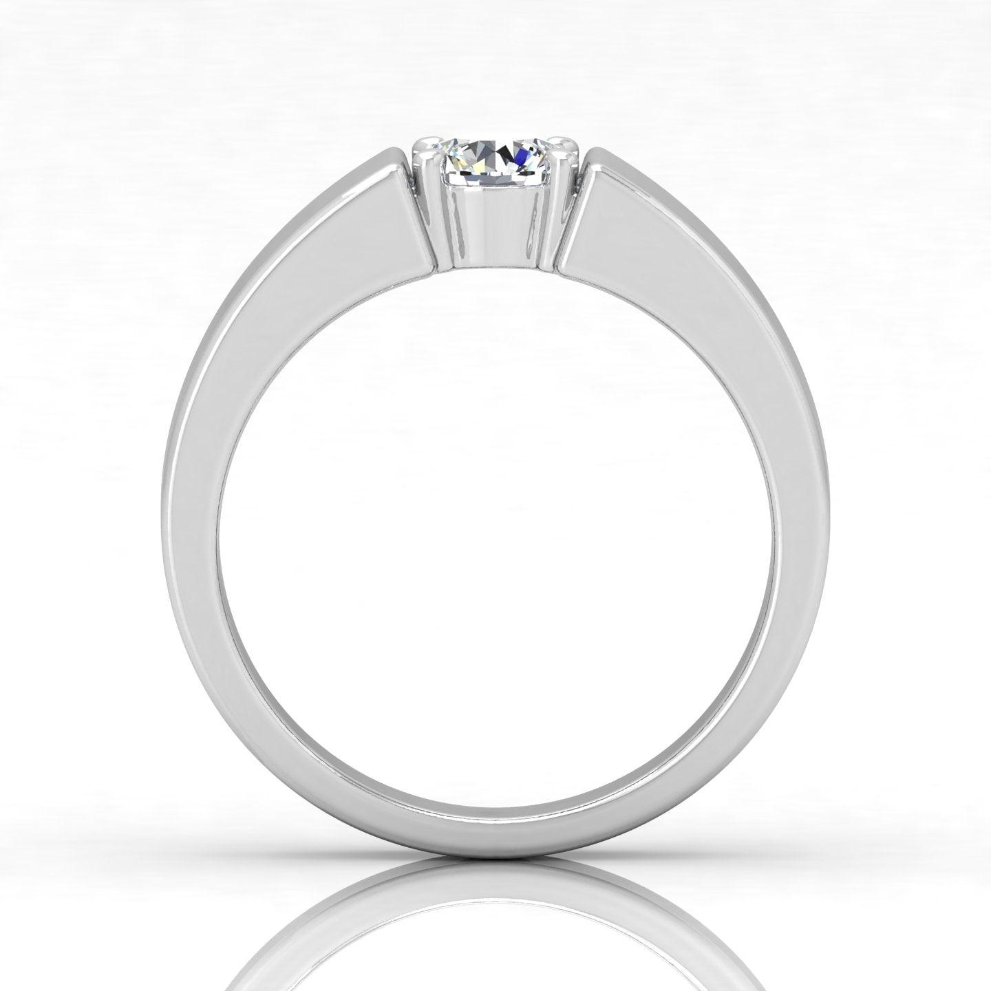 Certified E/VS 1.00Ct Round Diamond Solitaire Engagement Ring For Him