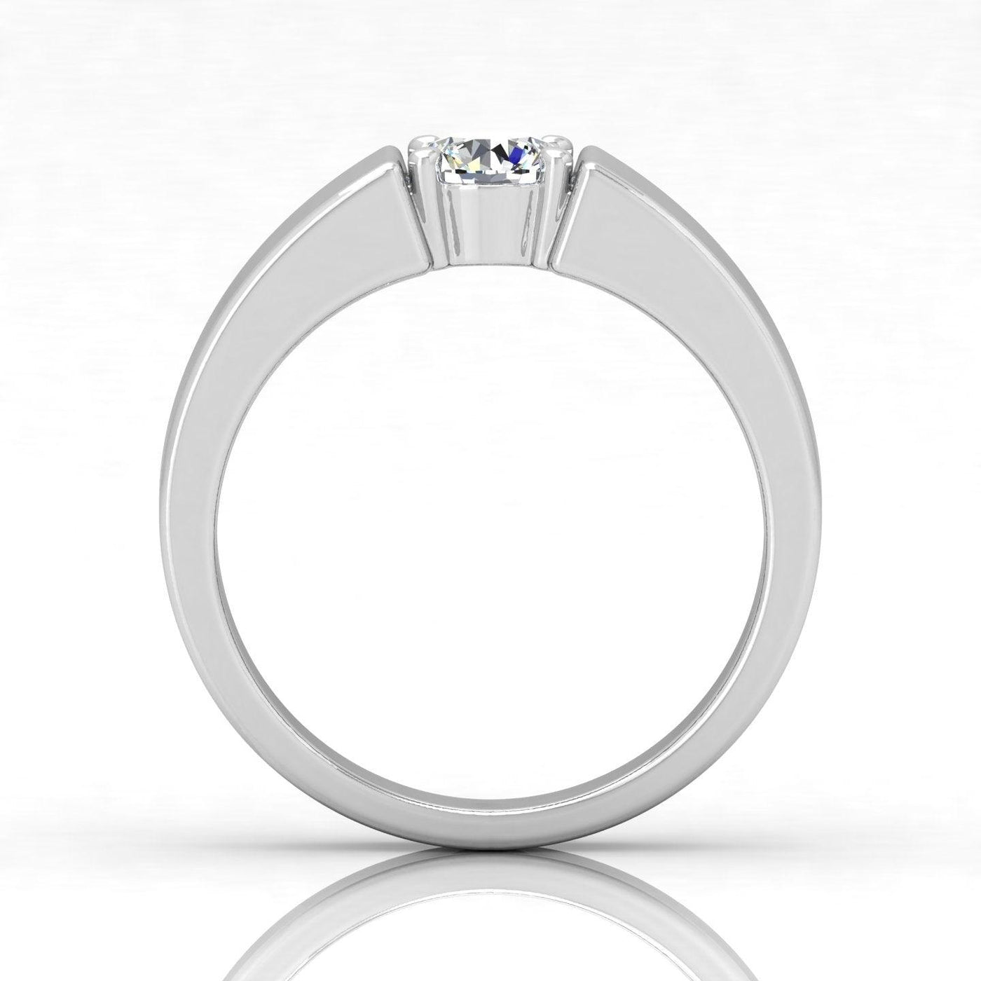 Certified E/VS 1.00Ct Round Diamond Solitaire Engagement Ring For Him