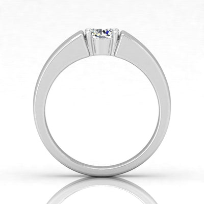 Certified E/VS 1.00Ct Round Diamond Solitaire Engagement Ring For Him