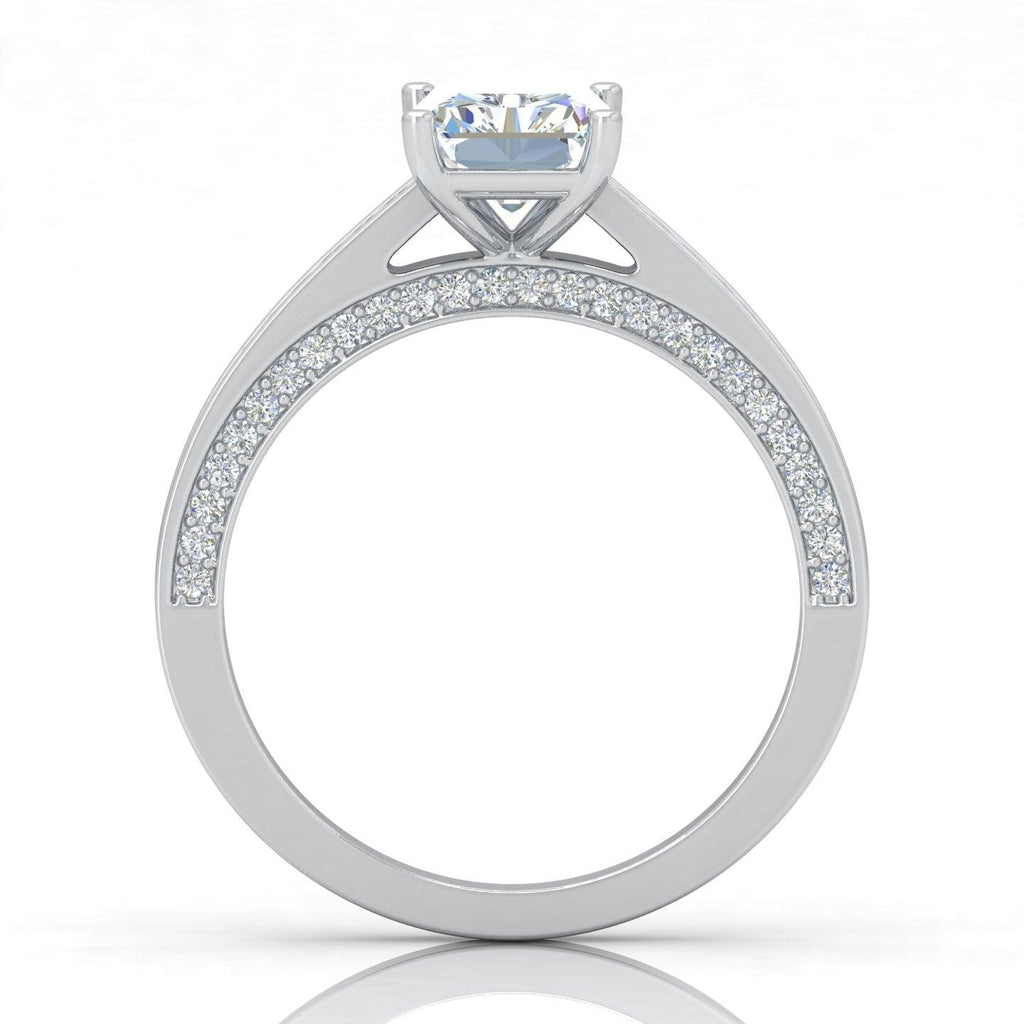 Certified Radiant Diamond Engagement Ring 2.00Carat E/VS