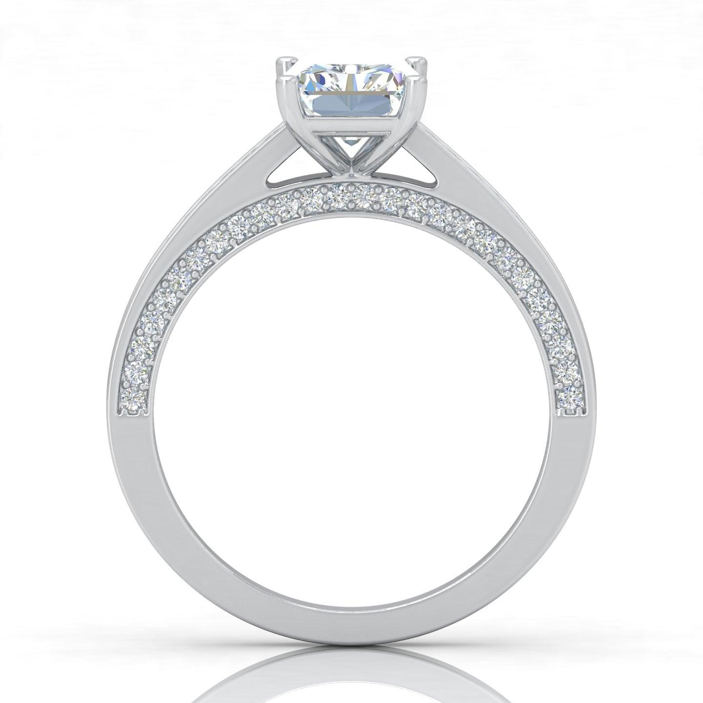 Certified Radiant Diamond Engagement Ring 2.00Carat E/VS