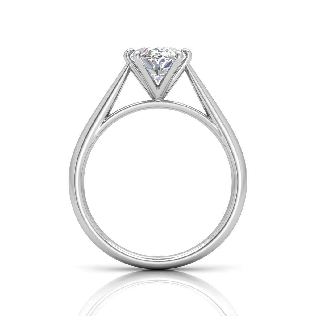 Marquise Diamond Cathedral Solitaire Ring