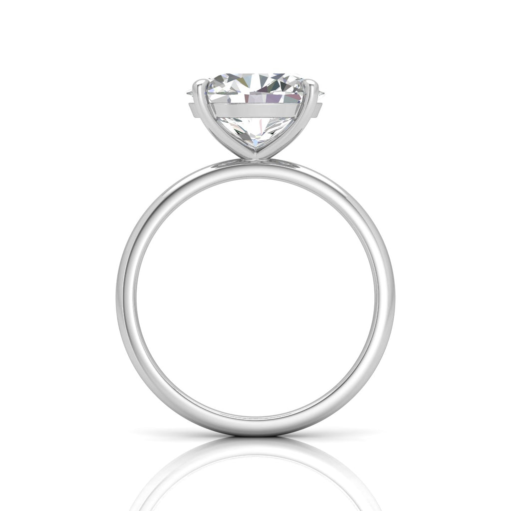 Classic East-West Solitaire Engagement Ring - Oval
