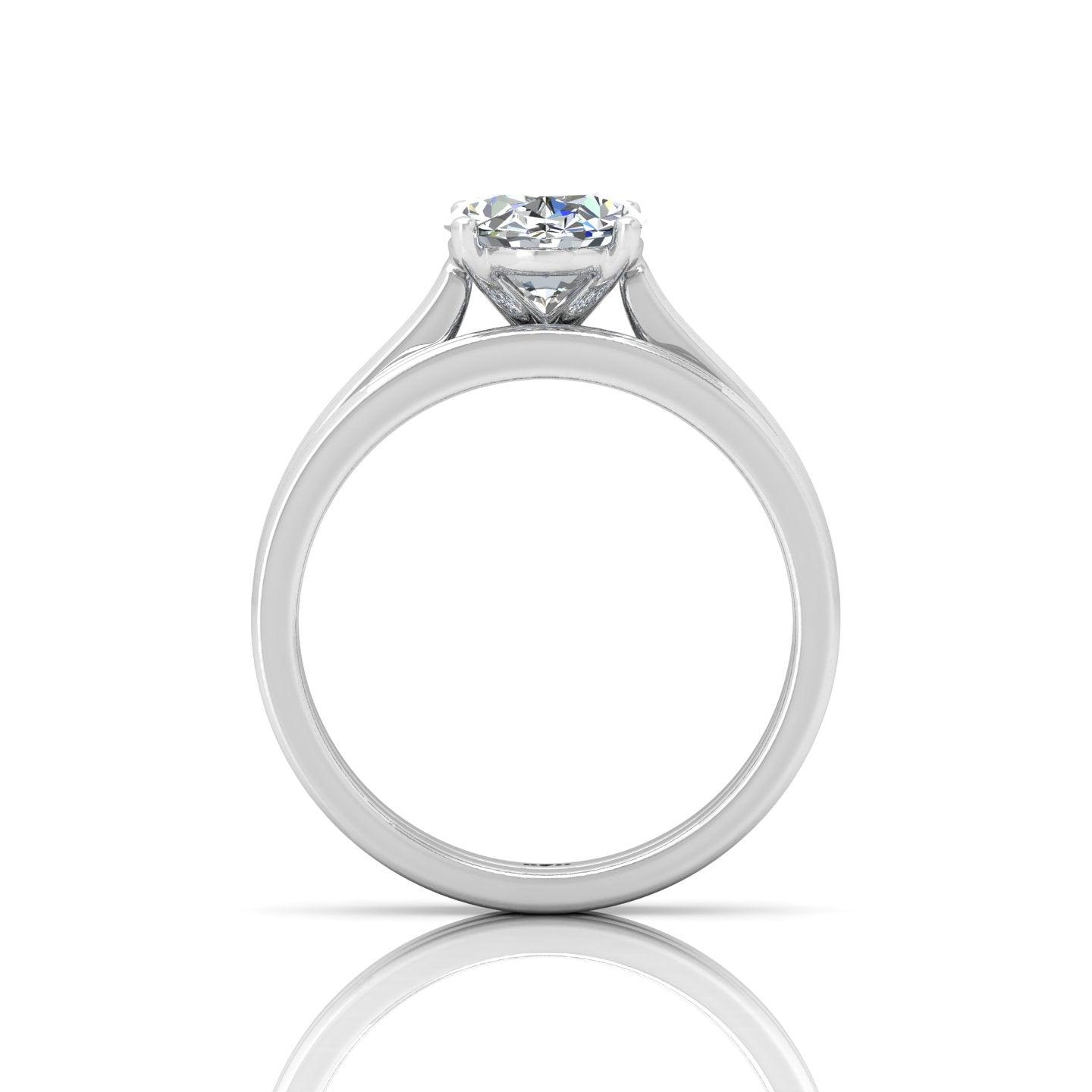 Certified Oval Diamond Bridal Set Engagement Ring With Matching Band 2.00Carat E/VS