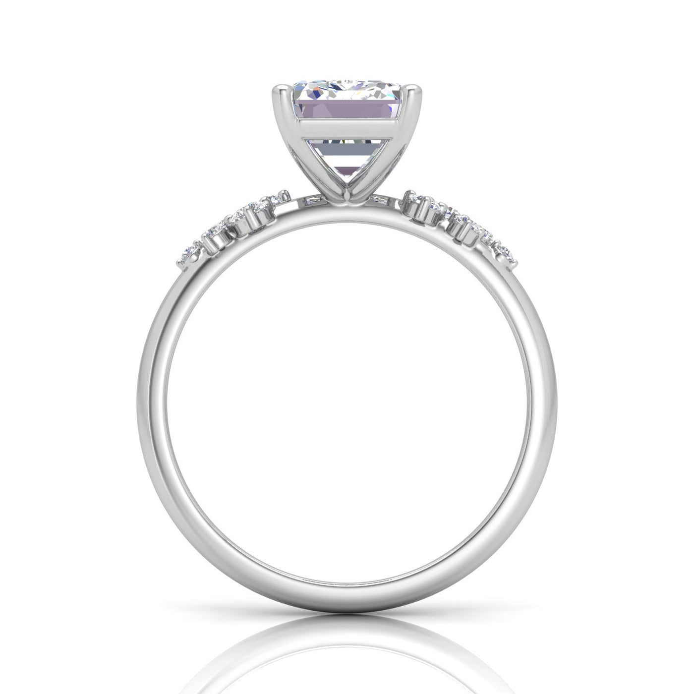 Jasmine Radiant Diamond Engagement Ring