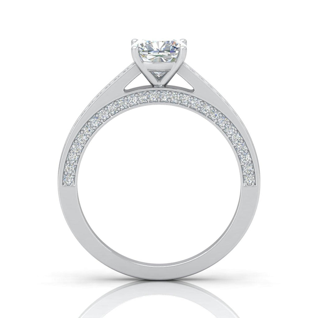 Certified Cushion Diamond Engagement Ring 2.00Carat E/VS