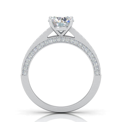 Certified Round Diamond Engagement Ring 2.00Carat E/VS