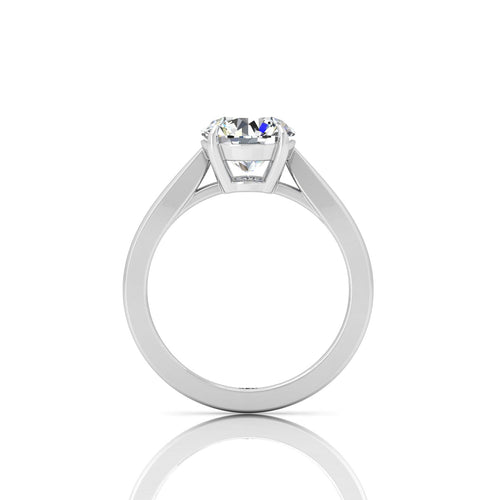 1.00 Carat D/VS Lab Round Diamond Solitaire Engagement Ring For Women