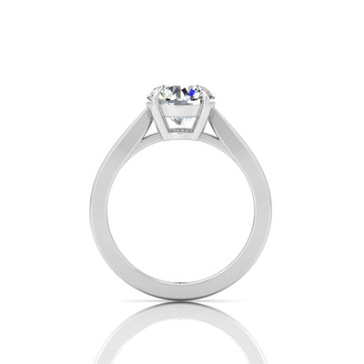 1.00 Carat D/VS Lab Round Diamond Solitaire Engagement Ring For Women