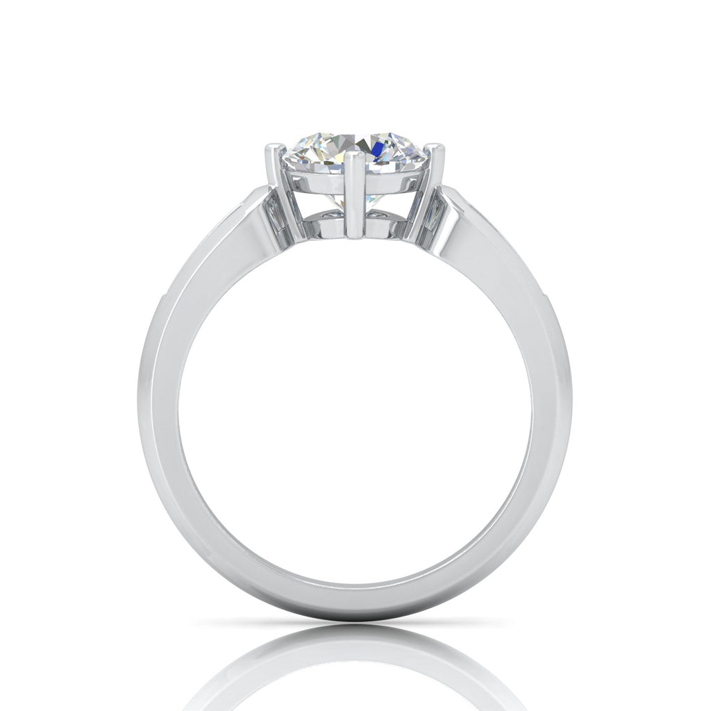 Classic 2.00 Carat D/VS Lab Round Diamond Solitaire Engagement Ring For Women
