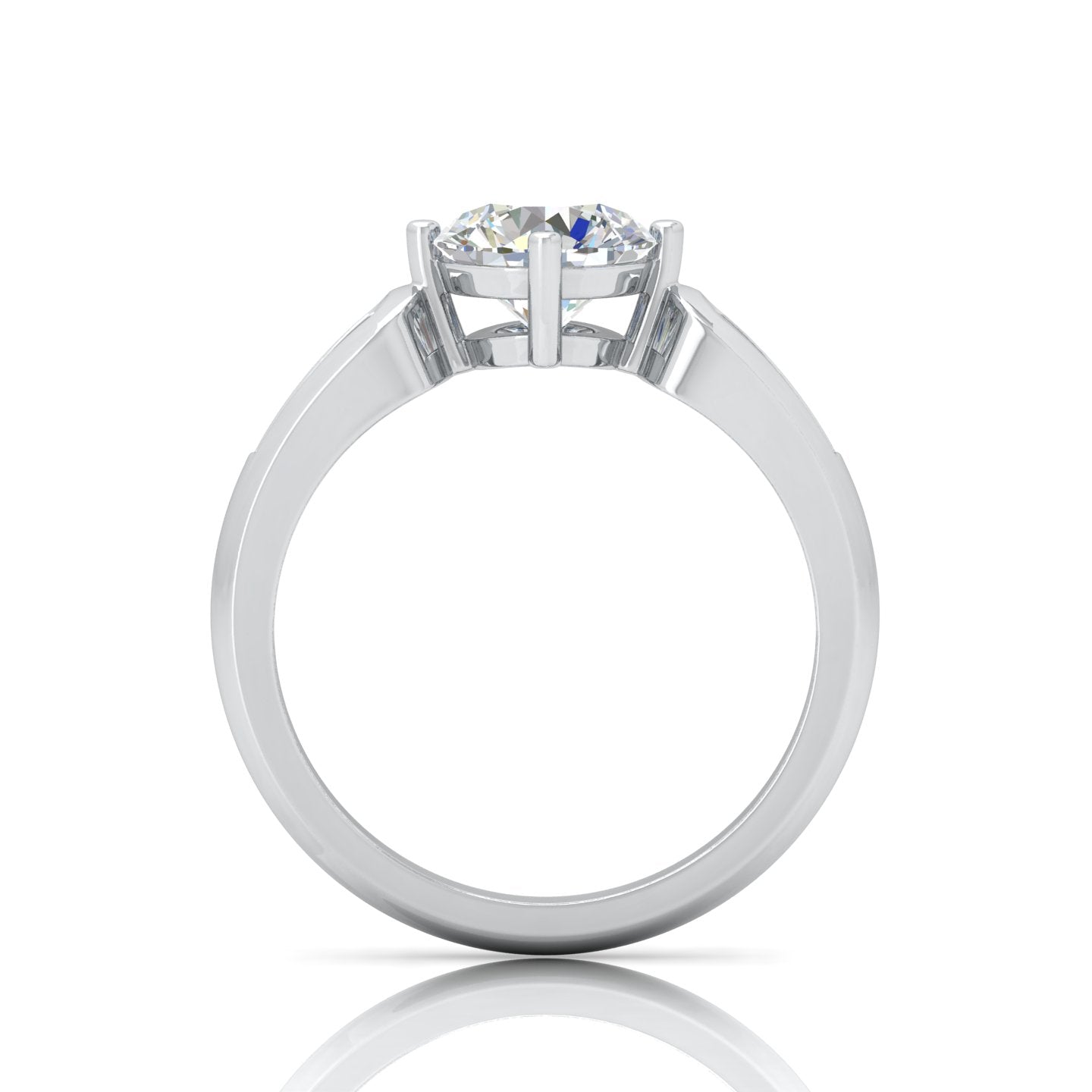 Classic 2.00 Carat D/VS Lab Round Diamond Solitaire Engagement Ring For Women