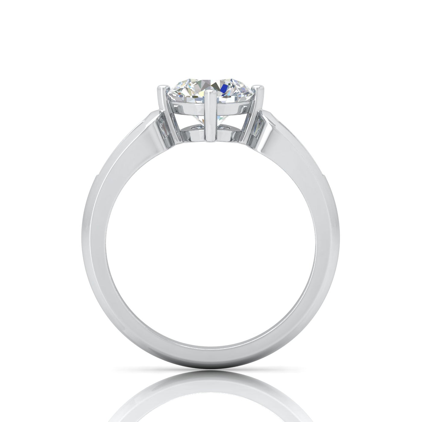 Classic 2.00 Carat D/VS Lab Round Diamond Solitaire Engagement Ring For Women