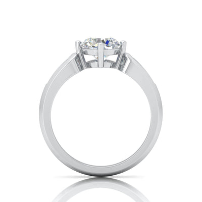 Classic 2.00 Carat D/VS Lab Round Diamond Solitaire Engagement Ring For Women