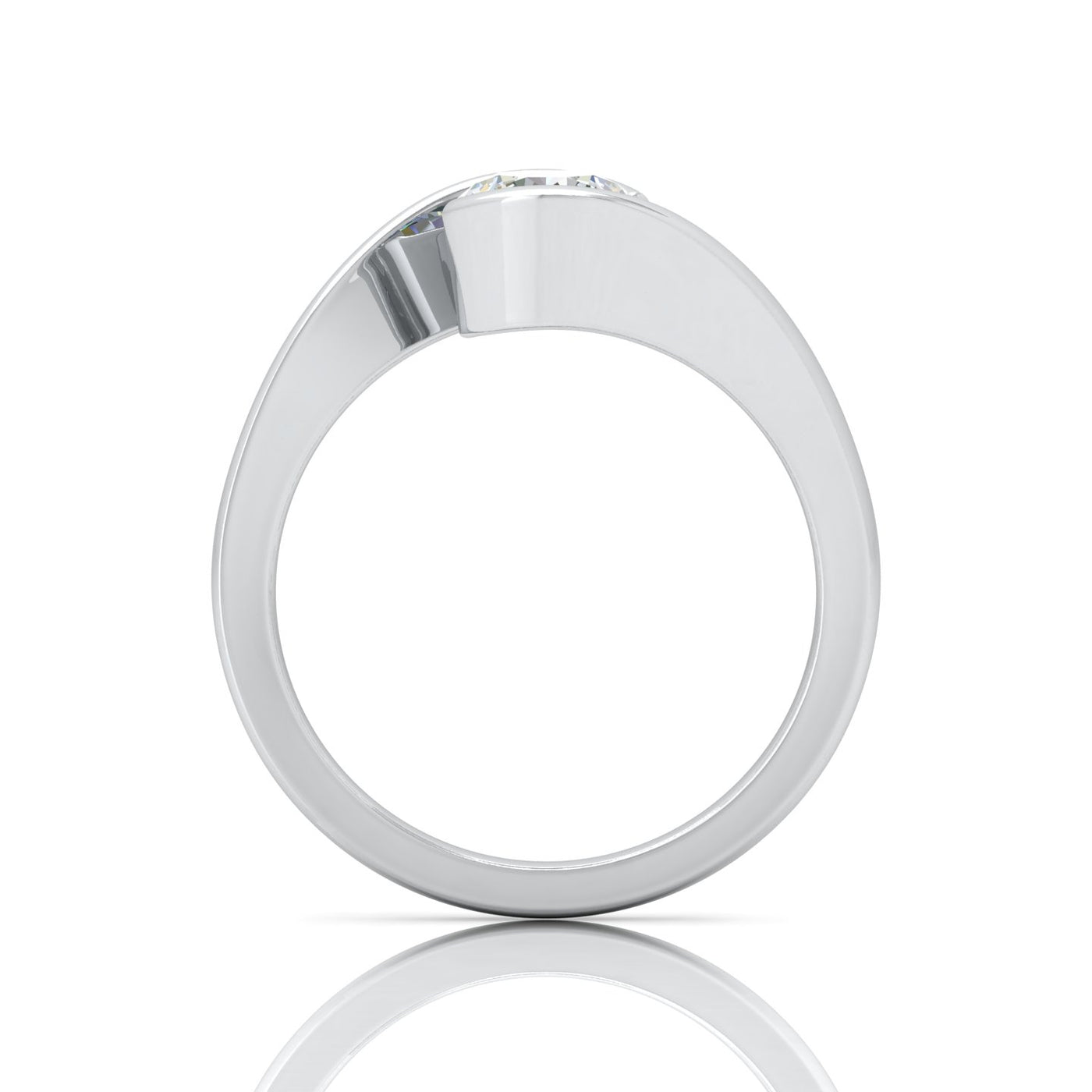 1.00 Carat D/VS Lab Round Diamond Solitaire Engagement Ring For Women