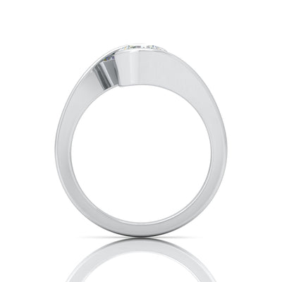 1.00 Carat D/VS Lab Round Diamond Solitaire Engagement Ring For Women