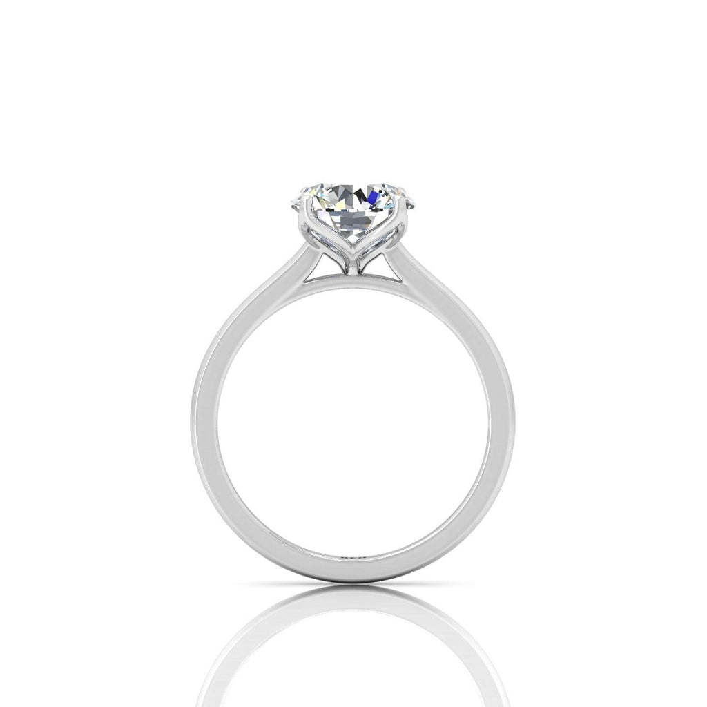 IGI CERTIFIED D/VS 2.00CT Round Diamond Solitaire Engagement Ring, 950 Platinum