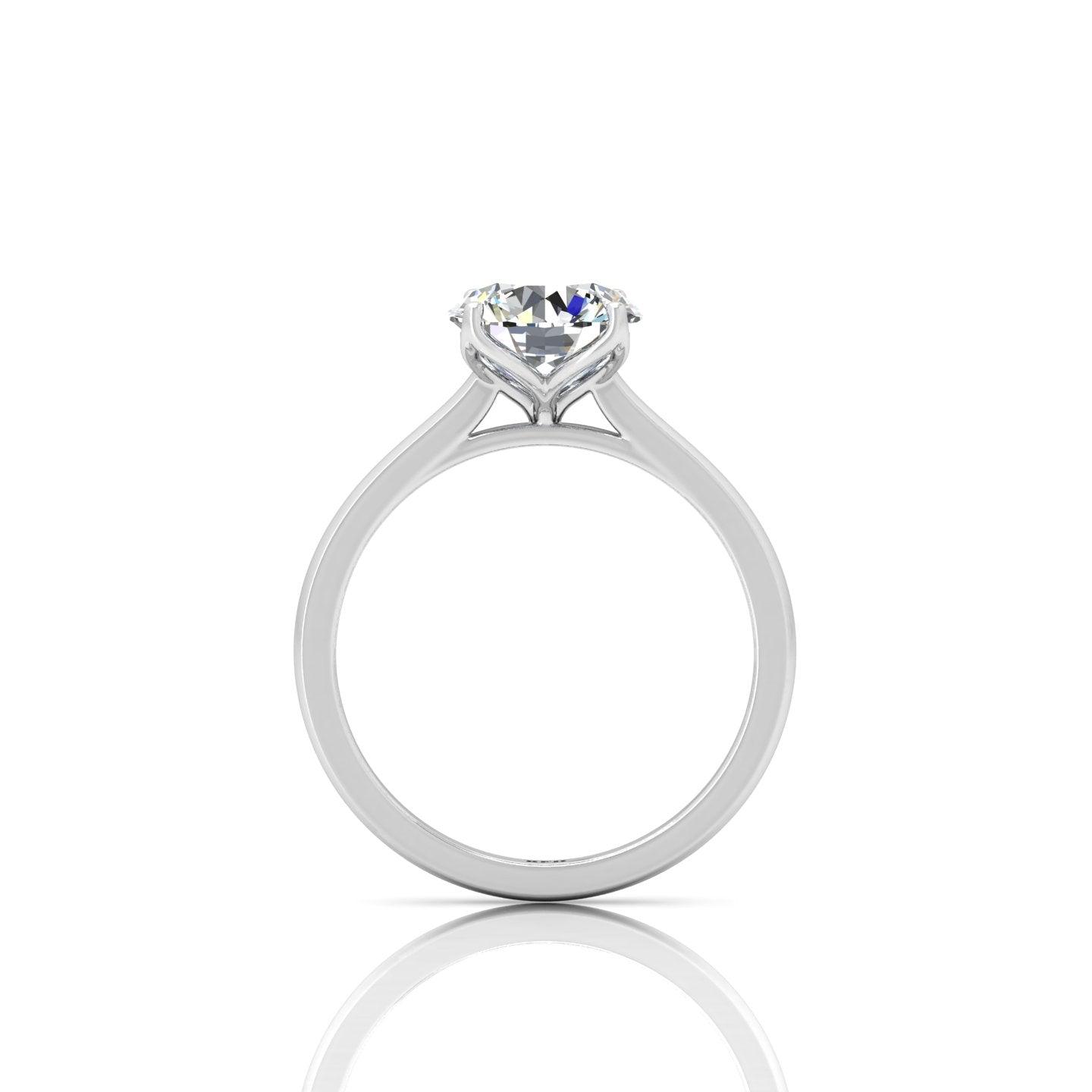 IGI CERTIFIED D/VS 2.00CT Round Diamond Solitaire Engagement Ring, 950 Platinum