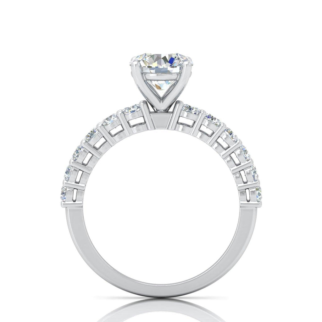 Round Diamond Designer Engagement Ring in Gold / Platinum 1.50Ct