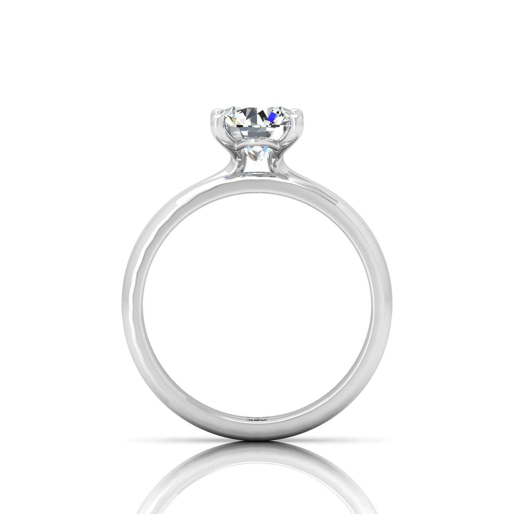 Certified Round Diamond Solitaire Bridal Set Ring 1.00Carat E/VS