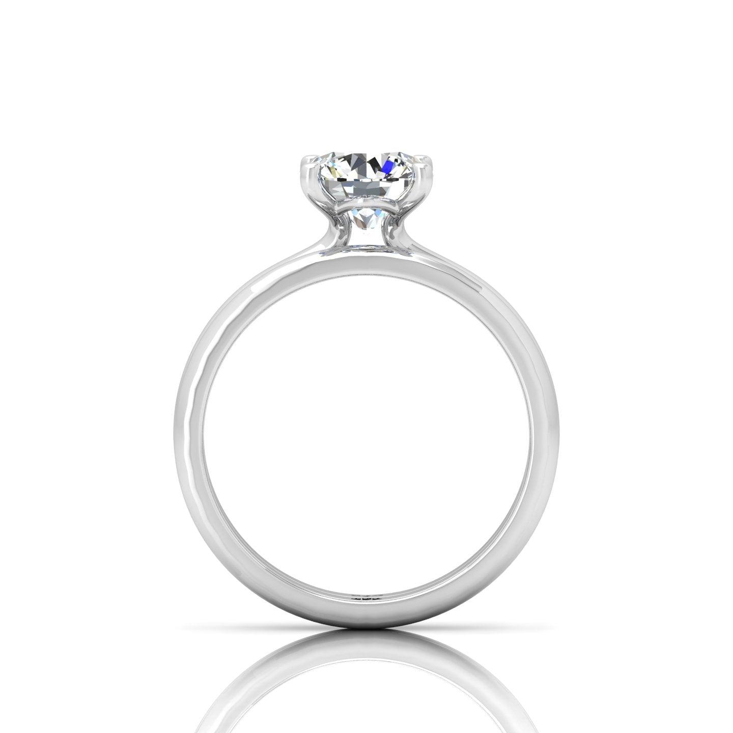 Certified Round Diamond Solitaire Bridal Set Ring 1.00Carat E/VS