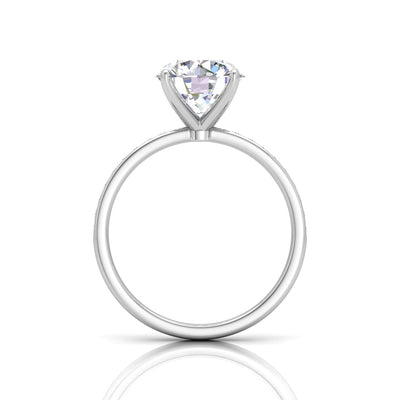 Channel Set Round Diamond Engagement Ring