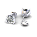 Certified D/VS 2.00Ct Round Diamond Stud Earrings in 18k Gold / Platinum