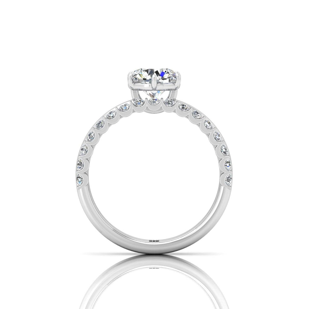 Certified Classic Round Diamond Solitaire Engagement Ring With Matching Band 1.50Ct E/VS