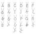 A-Z Initial Lab-Created Diamond Necklace in Gold