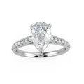Top Quality D/VS 2.00CT IGI Certified Pear Diamond Engagement Ring