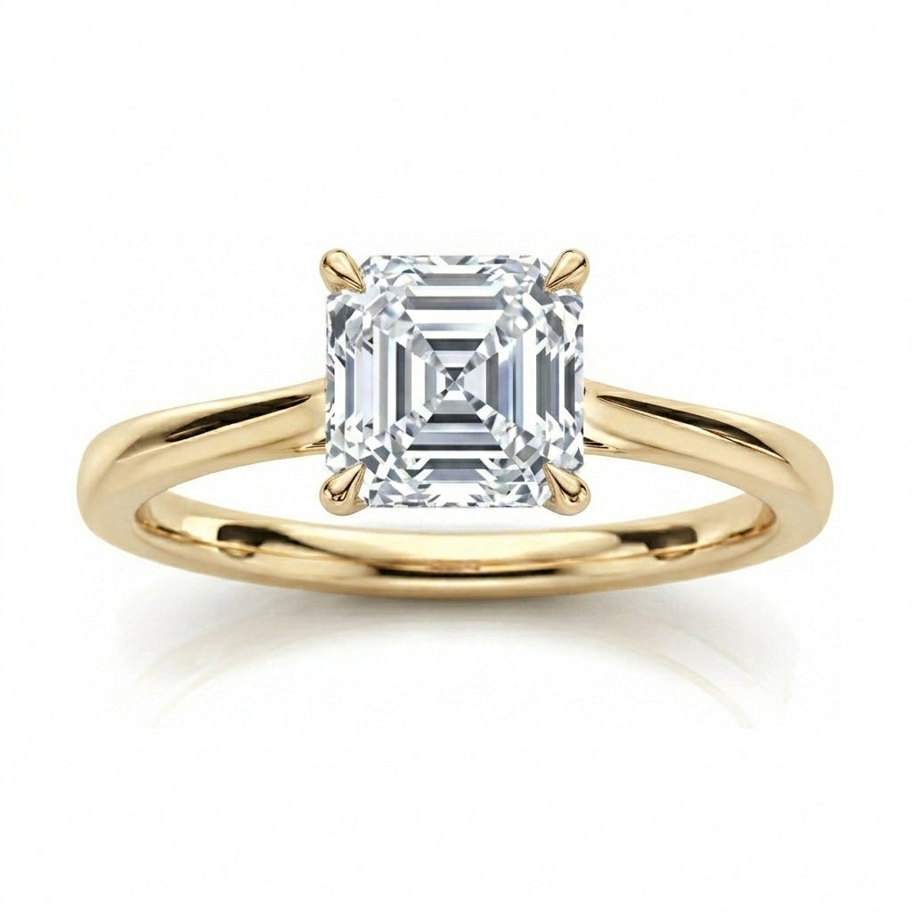 D/VVS Lab Grown Diamond Solitaire Engagement Ring