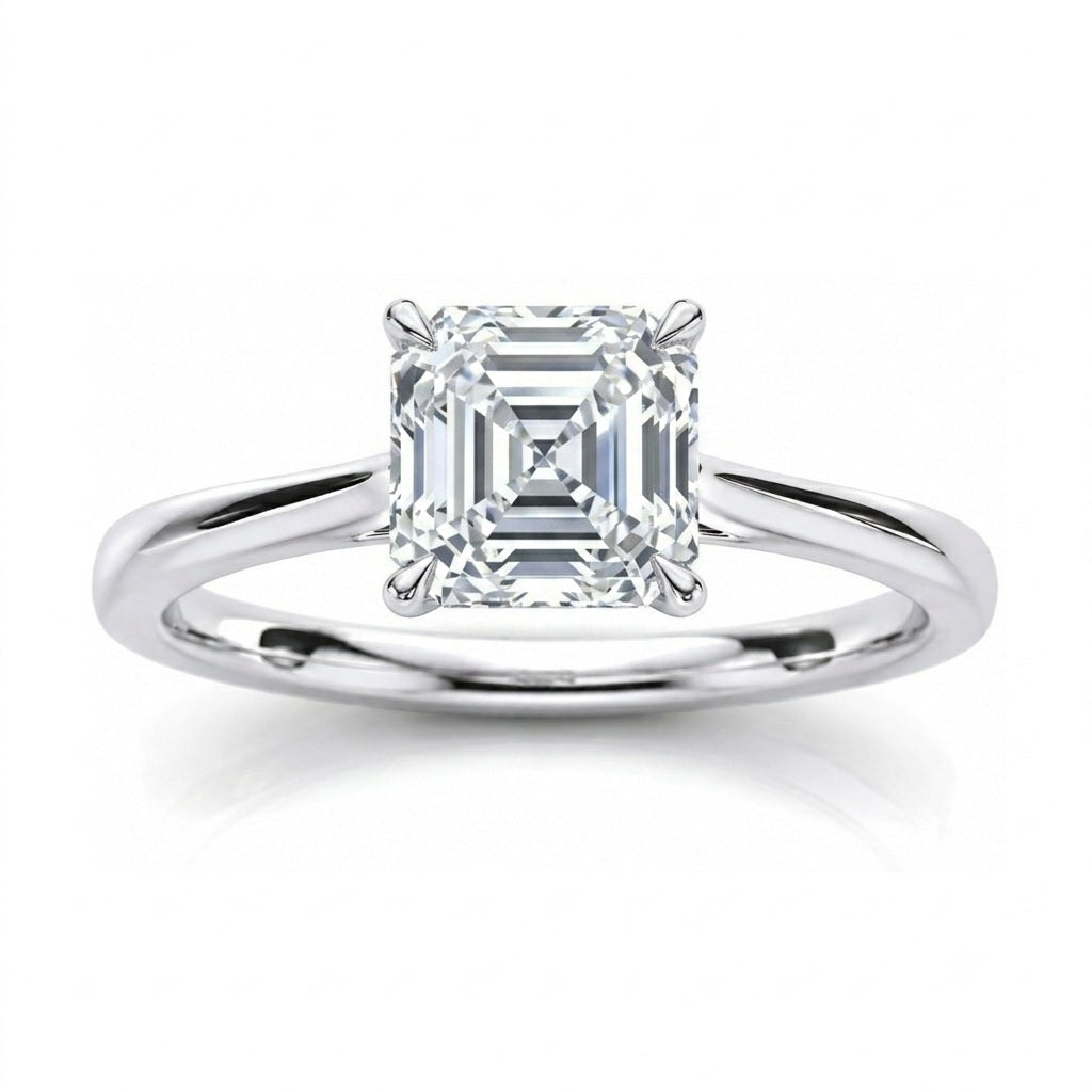D/VVS Lab Grown Diamond Solitaire Engagement Ring