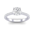 Certified Round Diamond Hidden Halo Engagement Ring - 1.50Ct - 2.50Ct