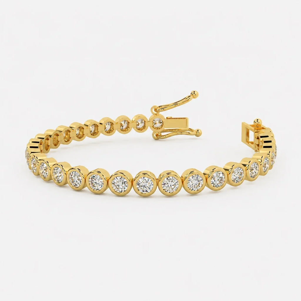 2.00ct Round Diamond Tennis Bracelet - 18k Yellow Gold