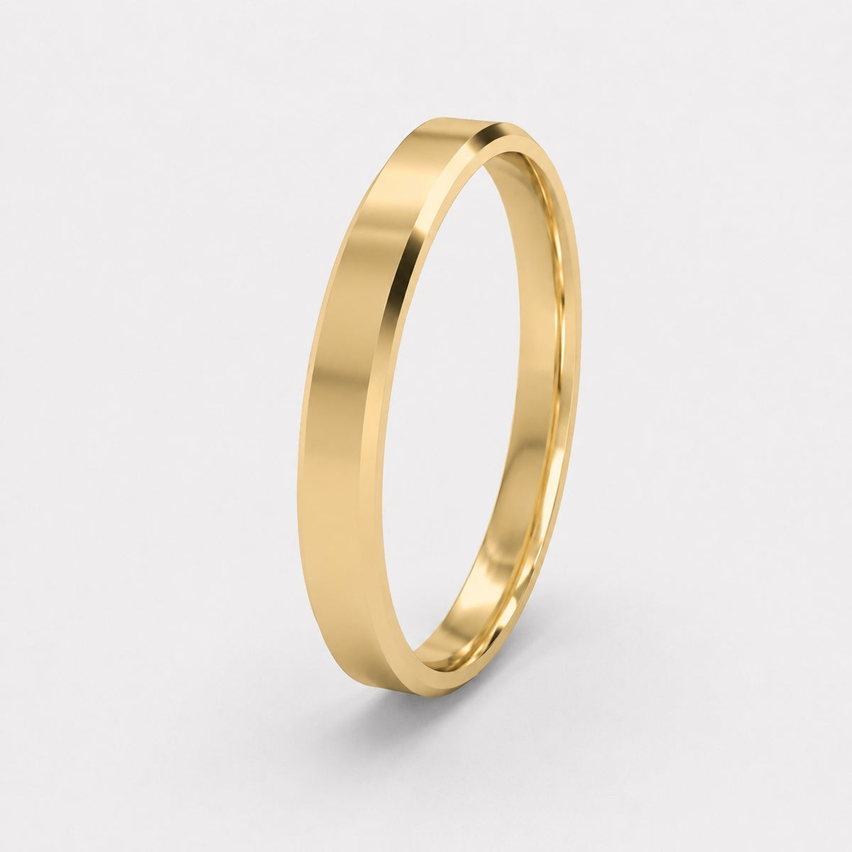 Classic Court Shape 2mm Plain Women's Wedding Band